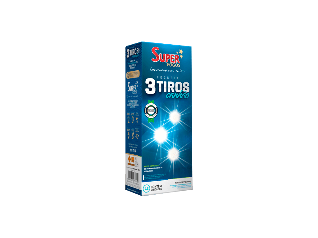 Foguete 3 Tiros Canhão